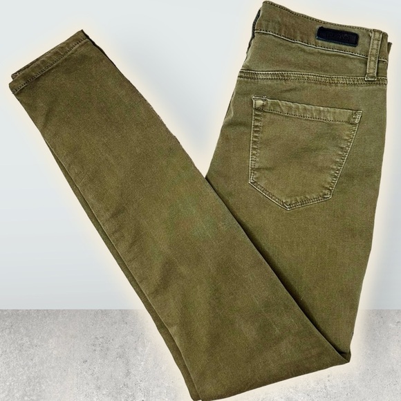 BlankNYC ‘The Great Jones’ Olive Green High-Rise Skinny Jeans Size 26 - Picture 16 of 16
